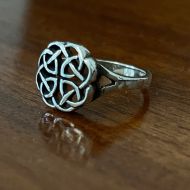 Westering Home Silver Celtic Ring - Ladies Dress Ring