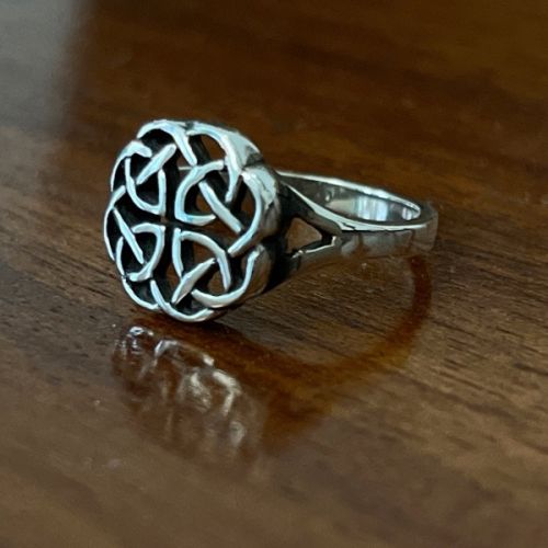 Westering Home Silver Celtic Ring - Ladies Dress Ring