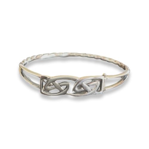 Sterling Silver Celtic Bangle - Skipport