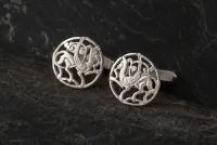 Quendale Beast Silver Cufflinks
