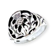 Braes Silver Thistle Ring for Ladies