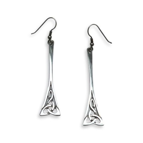 Sterling Silver Celtic Dangle Earrings