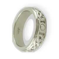 Celtic Platinum Wedding Band - Iona Design