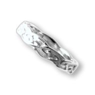 Ladies silver Celtic knot wedding ring