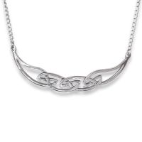 Silver Celtic Necklace - Hirta - Hebridean Jewellery
