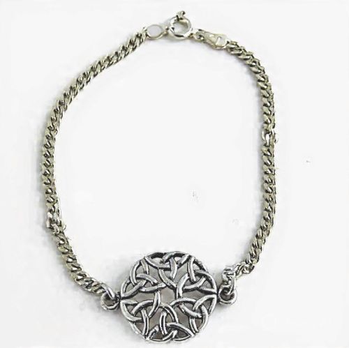 Trinity Knot Silver Celtic Bracelet- Lingeigh 