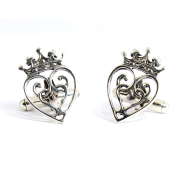 Cufflinks - Luckenbooth Design in Silver - Hebridean Jewellery
