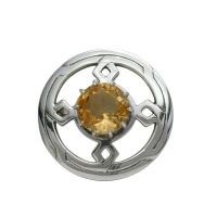 Sterling Silver Celtic Cross Brooch - Skye