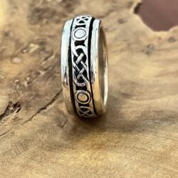 Silver Celtic Spinner Ring