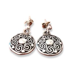 Silver celtic earrings