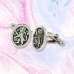 Lion Rampant Silver Cufflinks