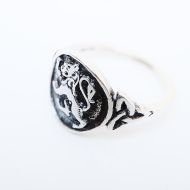 Ladies Scottish Lion Rampant Silver Ring