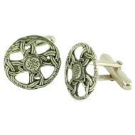 Scottish Silver Celtic Cross Cufflinks - Hebridean Jewellery