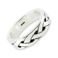 Silver Celtic Ring - Featuring an Endless Knotwork Design