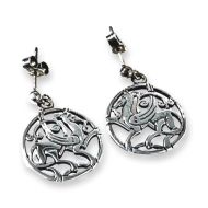 Norse Design Sterling Silver Earrings - Quendale
