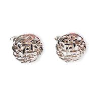 Scottish Silver Cufflinks - Celtic Knotwork Design