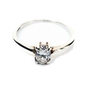 Clachan Silver Ring set with Cubic Zirconia