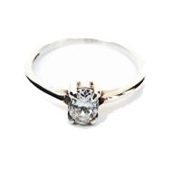 Clachan Silver Ladies Ring set with Cubic Zirconia