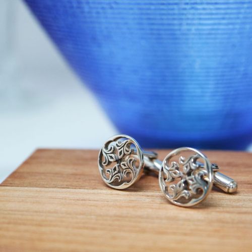 Sandray Silver Celtic Cufflinks